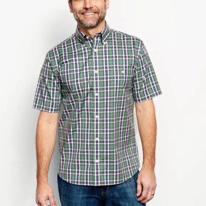 Orvis SSBF Shirt- Green, Blue, White Plaid- Size L